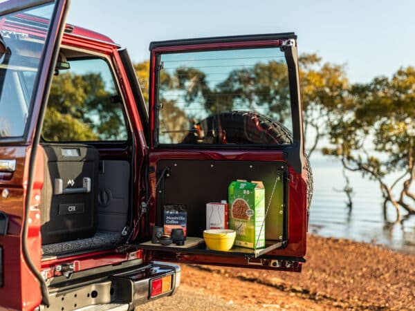 LC76 Rear Door Drop Down Table & Door Cards